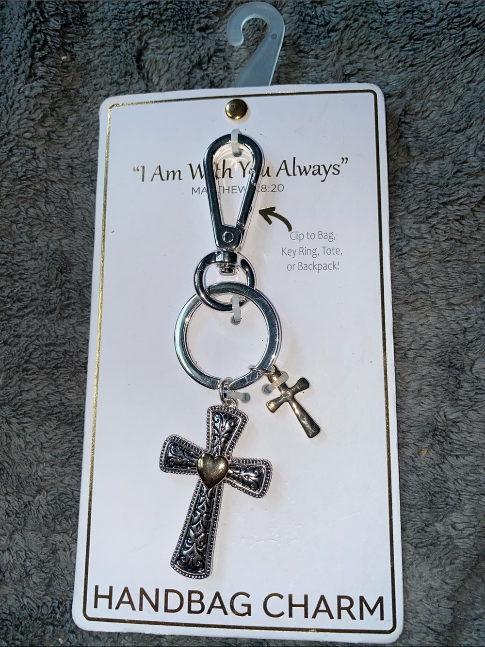 BNWT True to Form “I Am Always With You” Keychain/Bag Charm